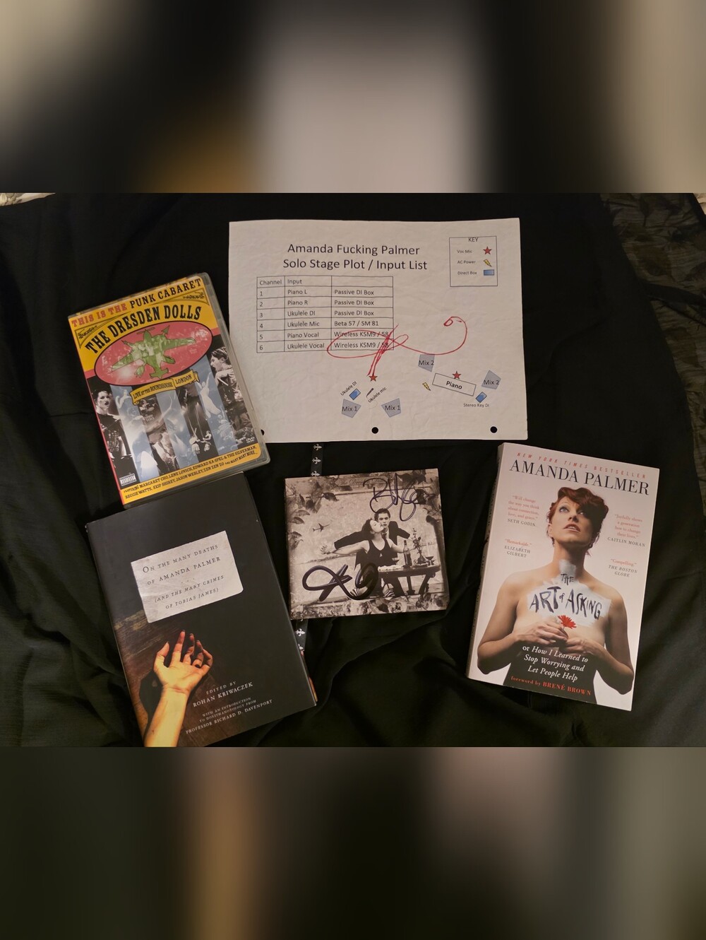 Dresden Dolls, AFP Autographed CD-BOTH Brian And Amanda, Setup List, Book, DVD